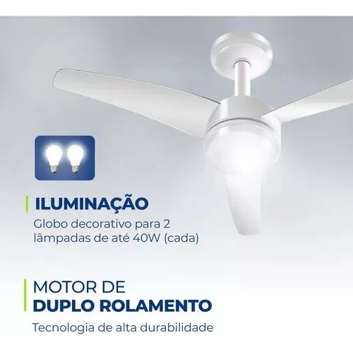 Ventilador De Teto Air Maxi Vte-01 Mondial 3 Pas 125w Ventilador De Teto Air Maxi Vte-01 Mondial 3 Pas 125w
